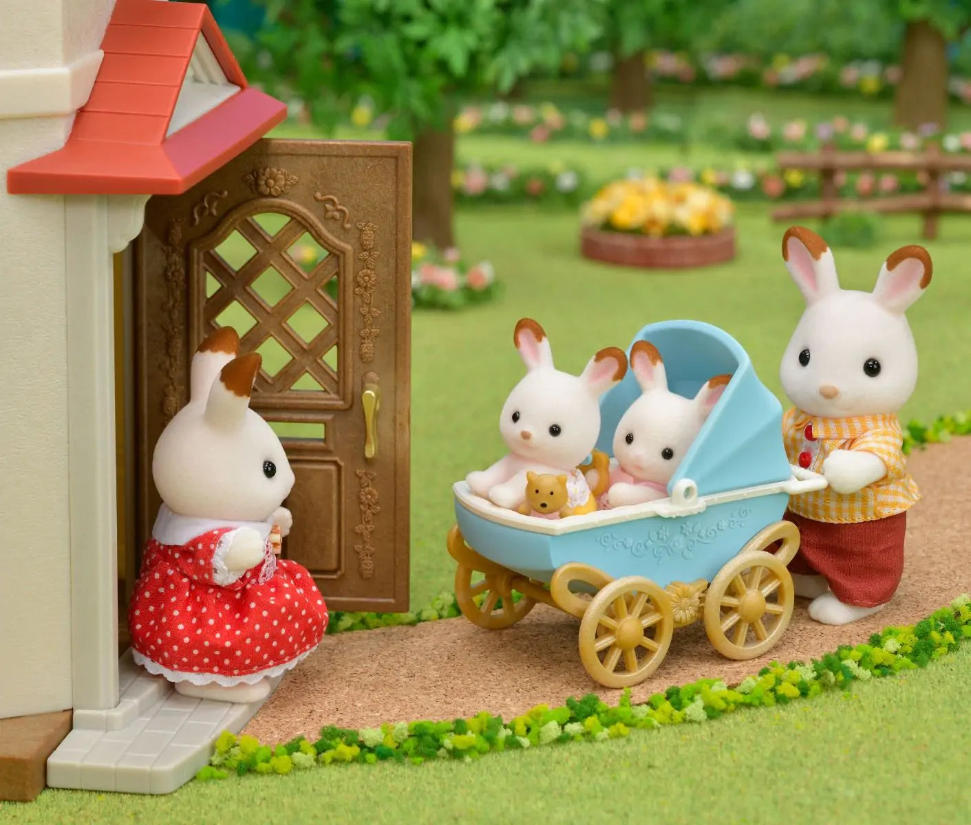 Sylvanian Families Chocolate Rabbit Twins Set