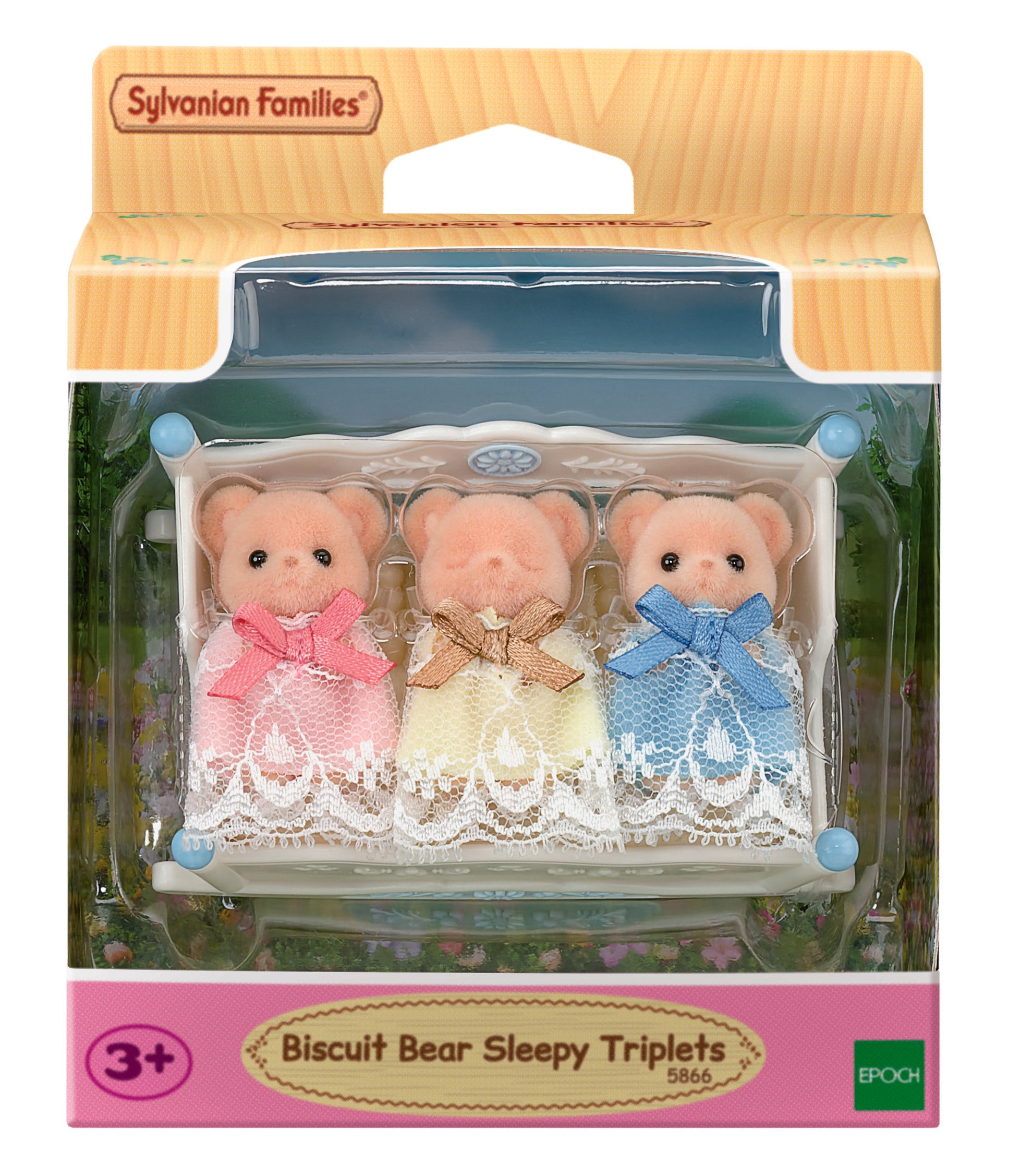 Sylvanian Families Biscuit Bear Sleepy Triplets Set