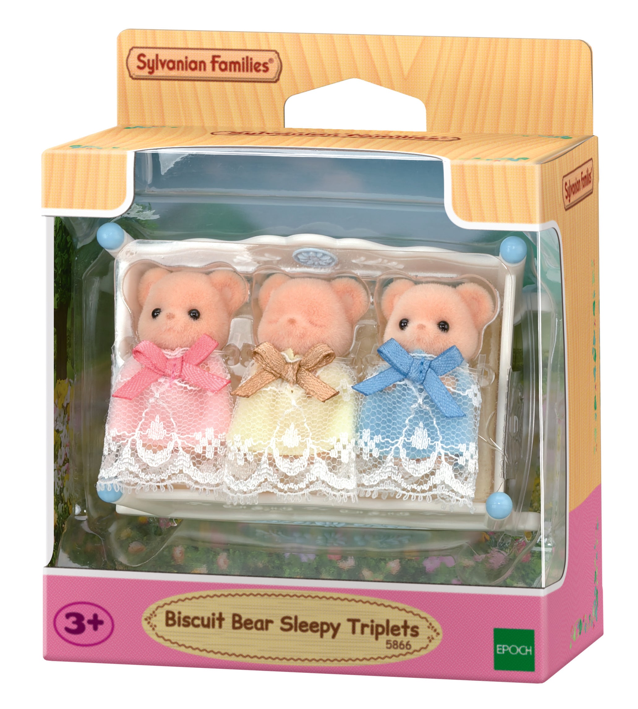 Sylvanian Families Biscuit Bear Sleepy Triplets Set