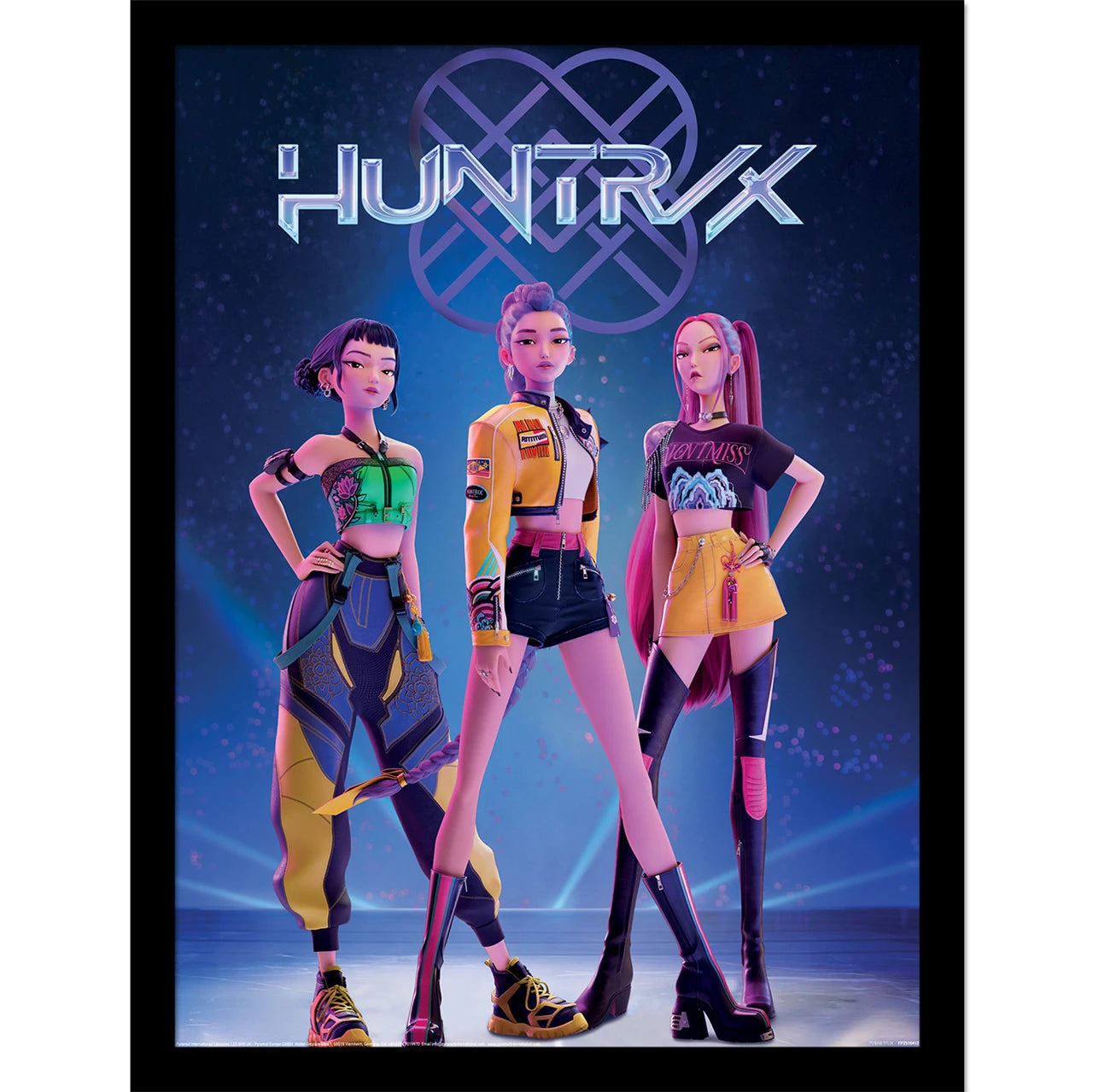 Huntrix K-Pop Demon Hunters 30 Cm X 40Cm Framed Print