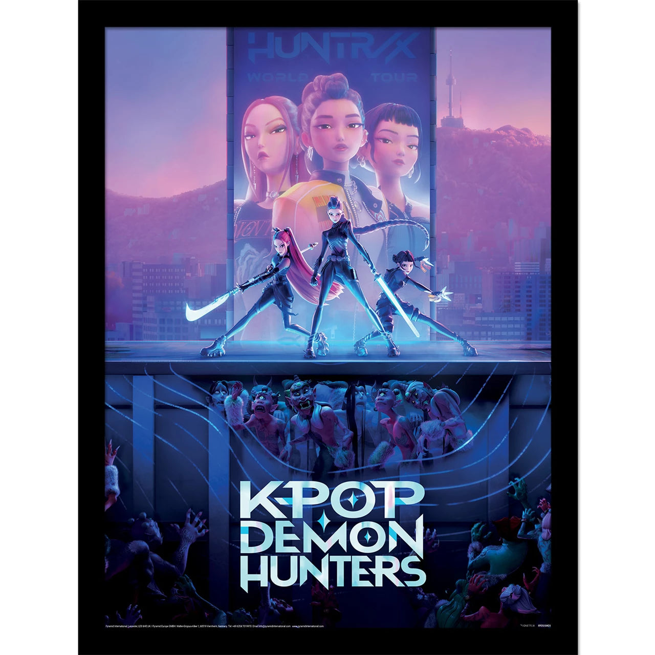 K-Pop Demon Hunters 30Cm X 40Cm Framed Print