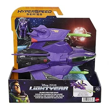 Disney Pixar Lightyear Hyperspeed Series Zurg Fighter Ship & Zurg