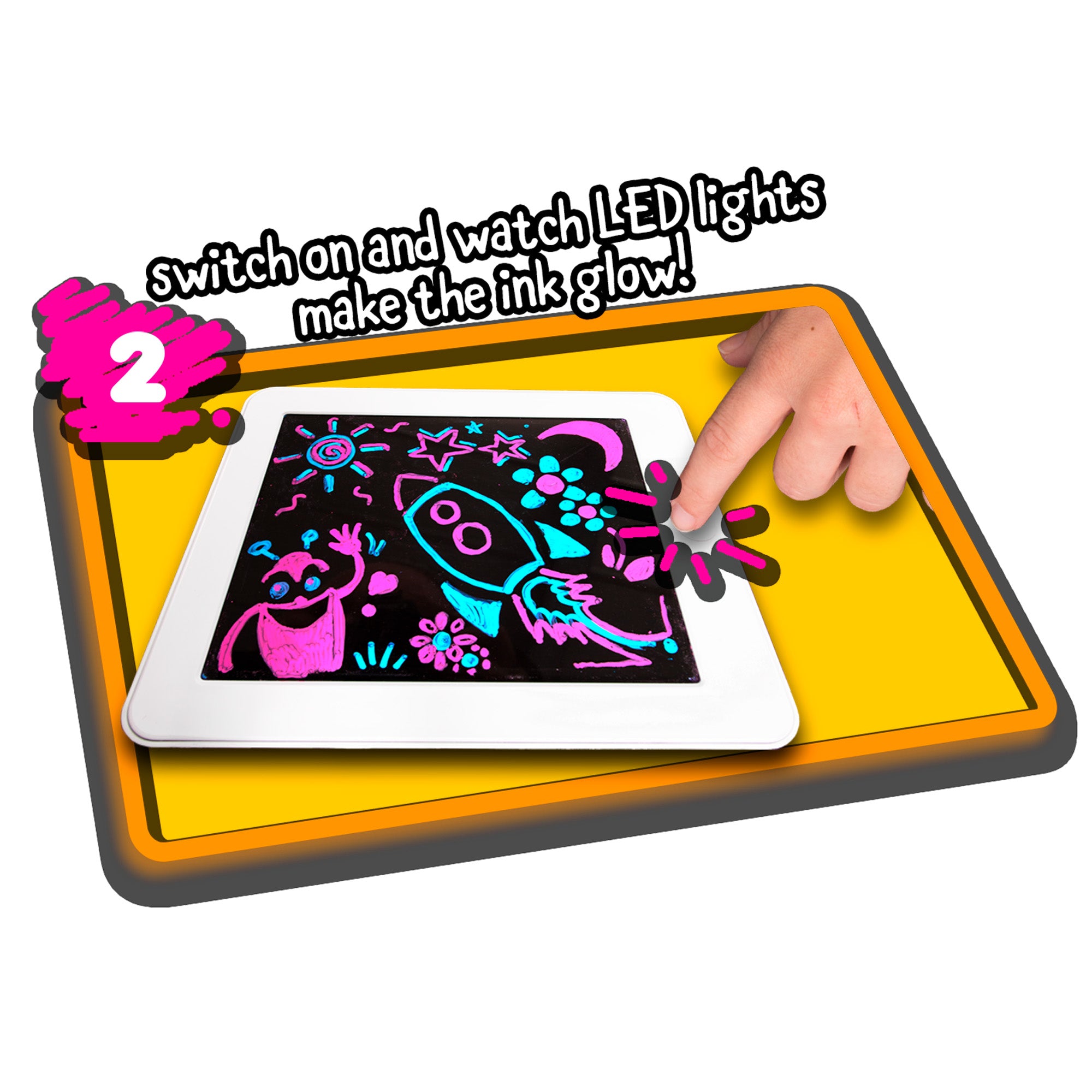 Glowpad Doodle Drawing Board Neon