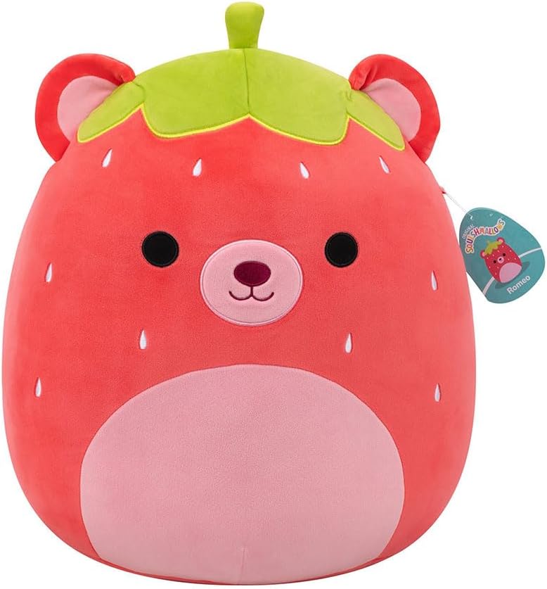 Squishmallows Original 16-Inch Romeo The Strawberry Bear