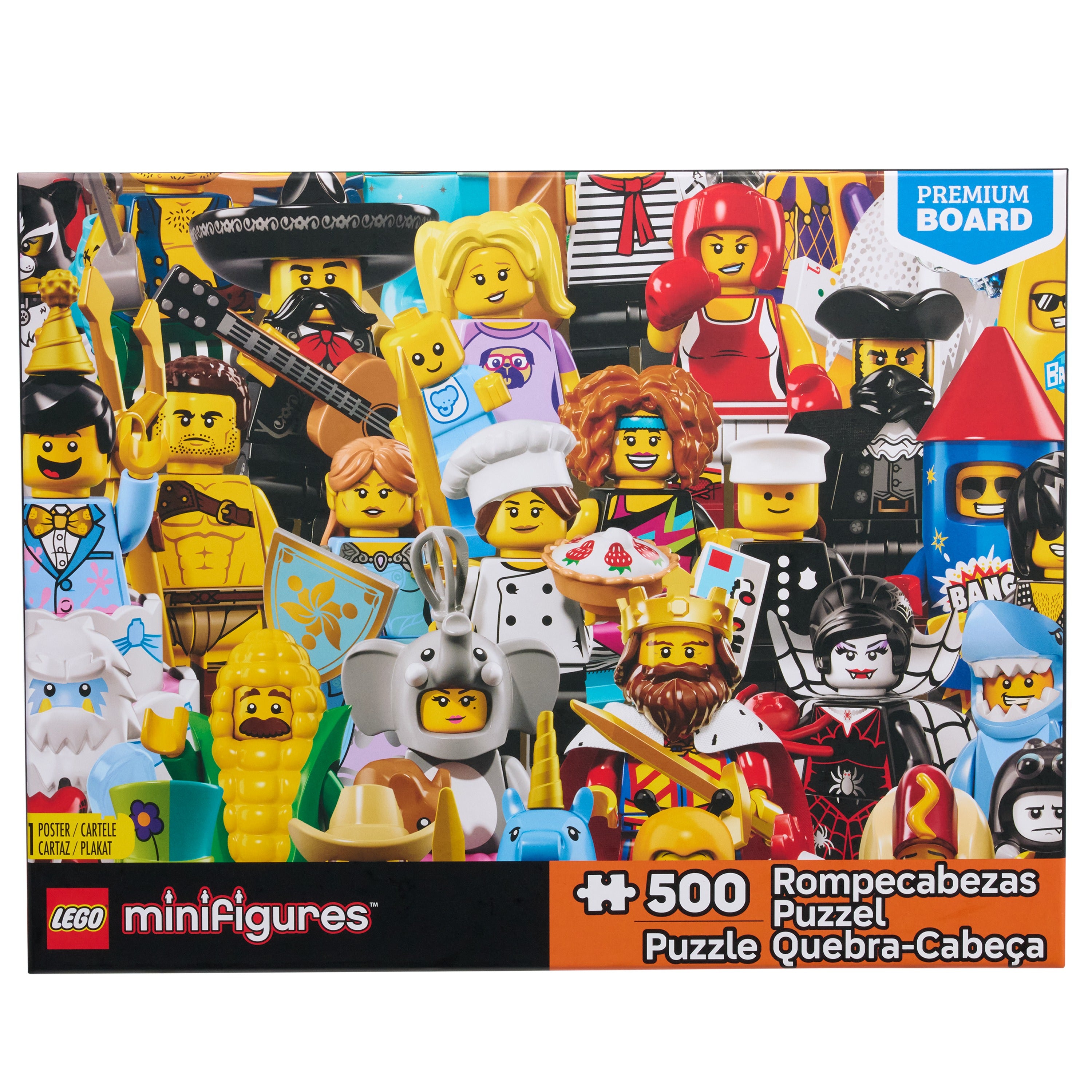Lego Minifigures Collage Puzzle Assortment (500 Pcs)