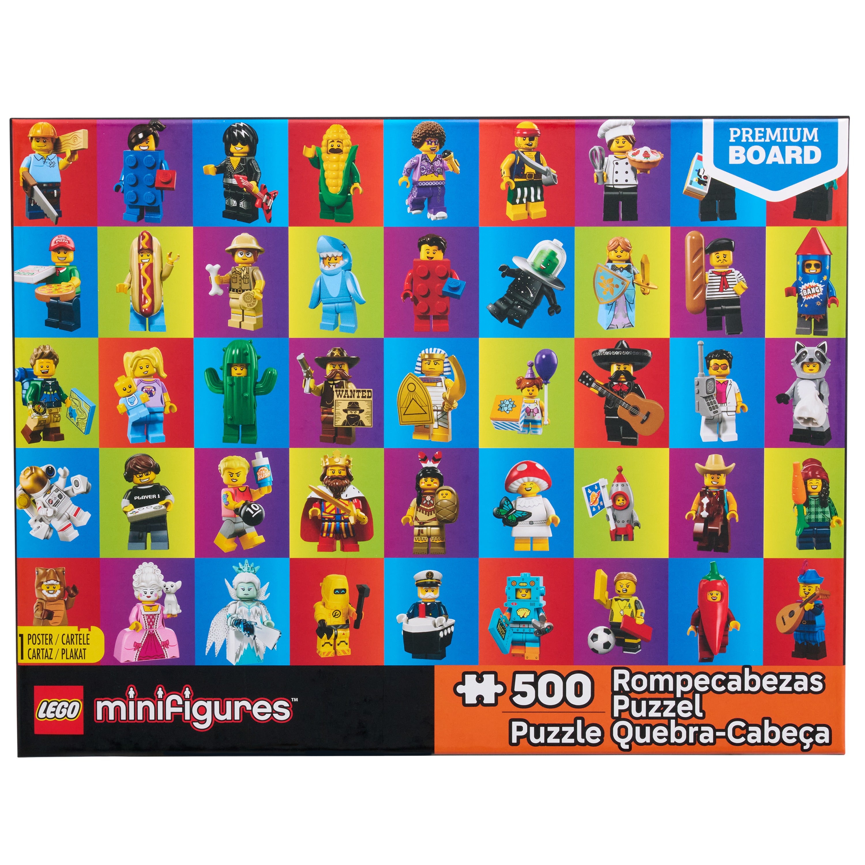 Lego Minifigures Collage Puzzle Assortment (500 Pcs)