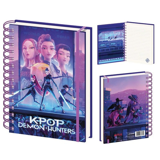 Kpop Demon Hunters Spiral A5 Notebook