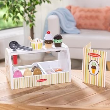 Melissa & Doug Wooden Ice Cream Counter