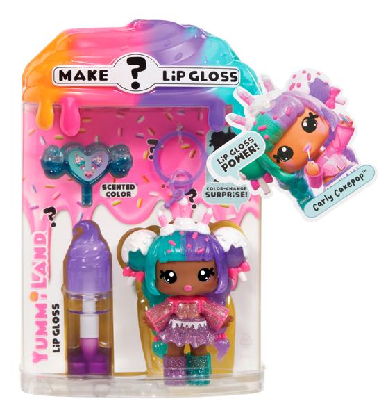 Yummiland Lip Gloss Doll Mystery Colour Change Carly Cakepop (Small)