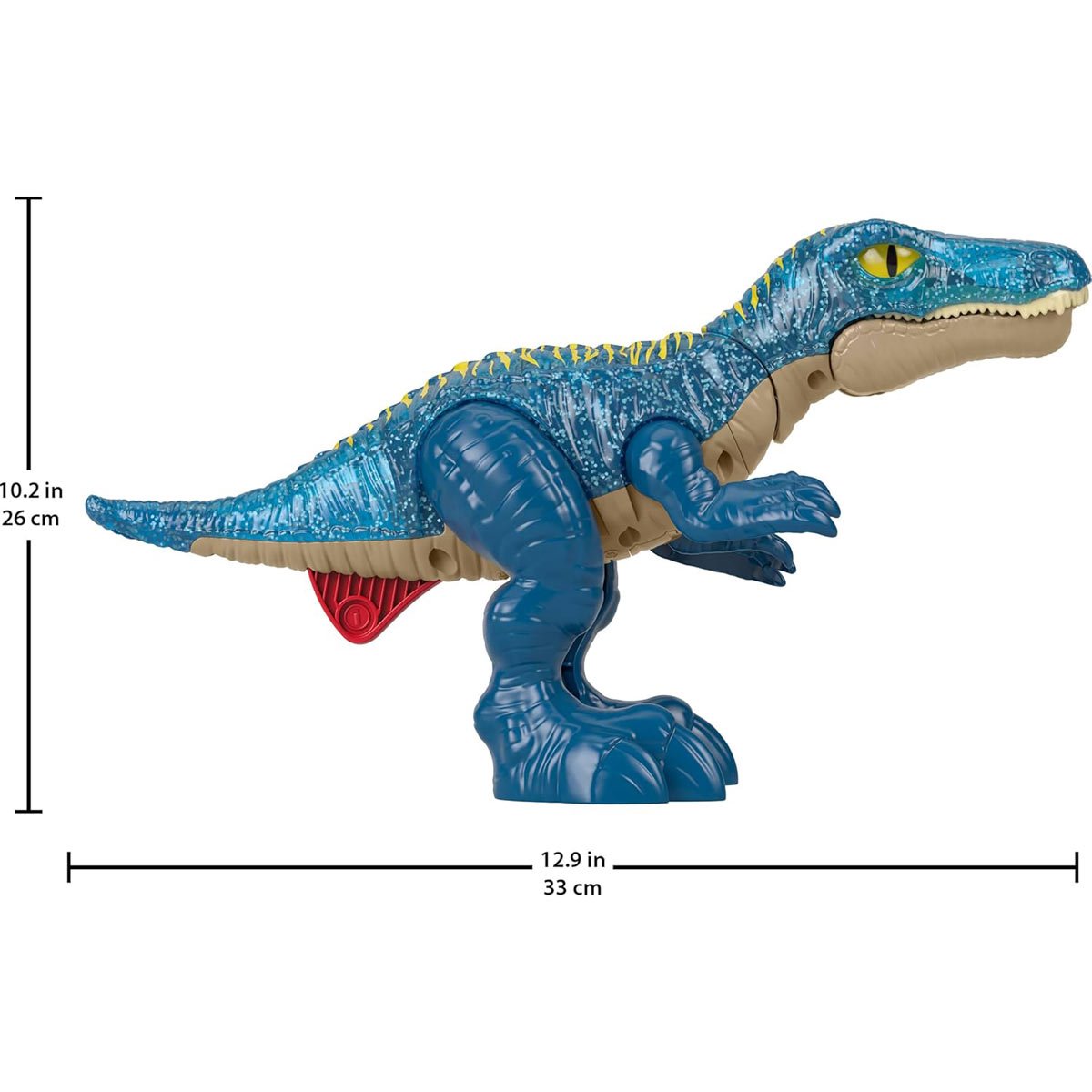 Imaginext Jurassic World Growl & Glow Baryonyx Dinosaur Toy With Lights Sounds & Chomping Action