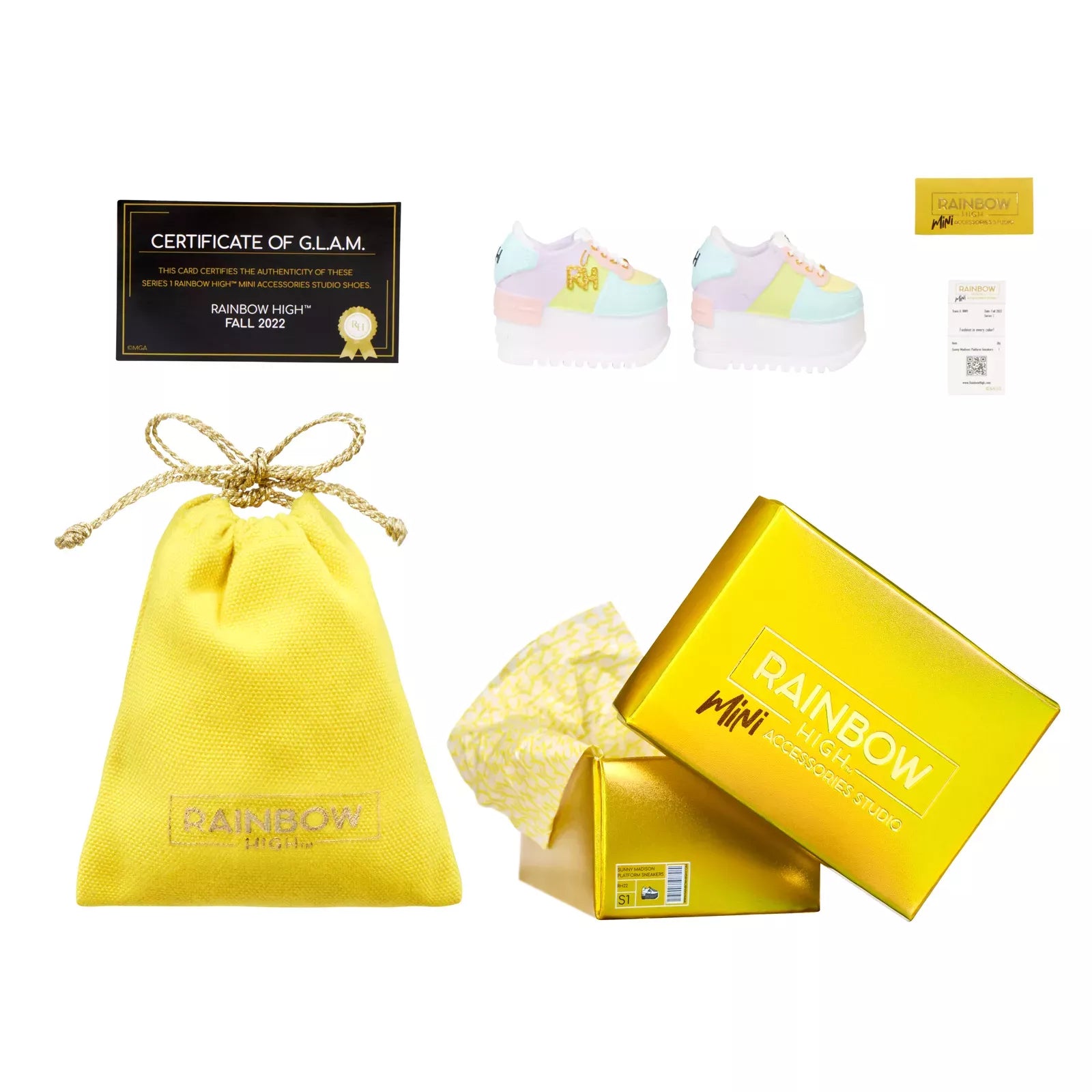 Rainbow High Mini Accessories Studio Shoes, 25+ Mystery Fashion Collectibles Assortment
