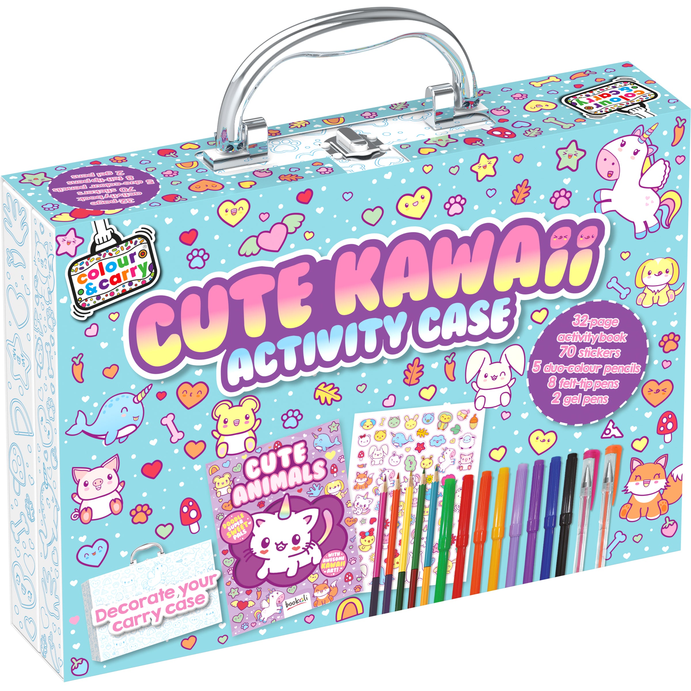 Cute Kawaii Colour And Carry Activity Kit