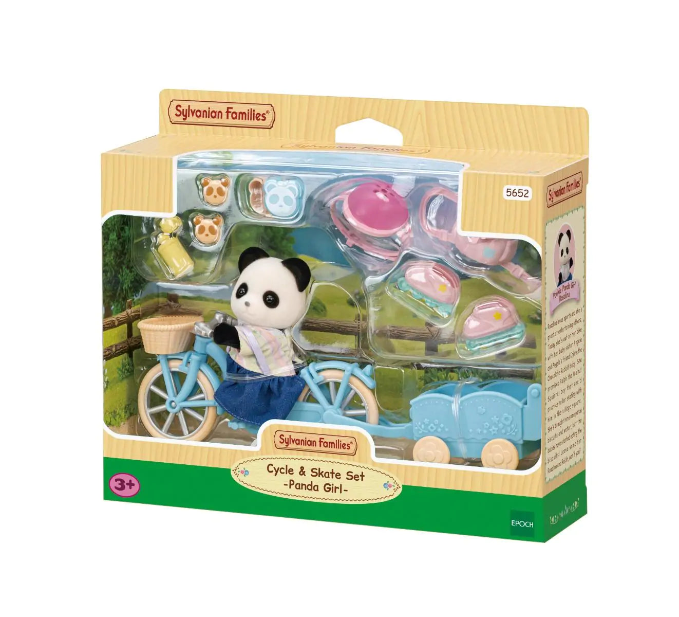 Sylvanian Families Cycle & Skate Set - Panda Girl