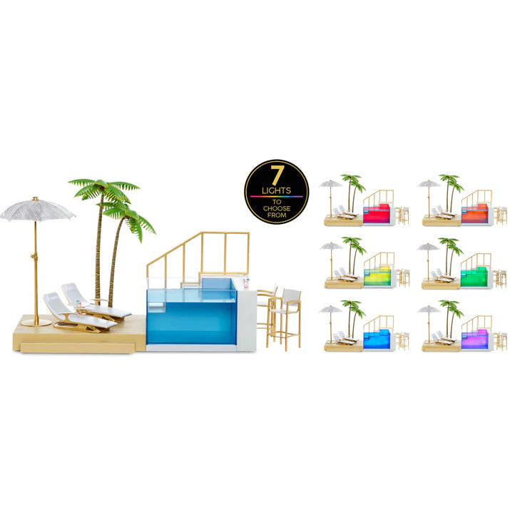 Rainbow High Colour Change Pool And Beach Club Playset
