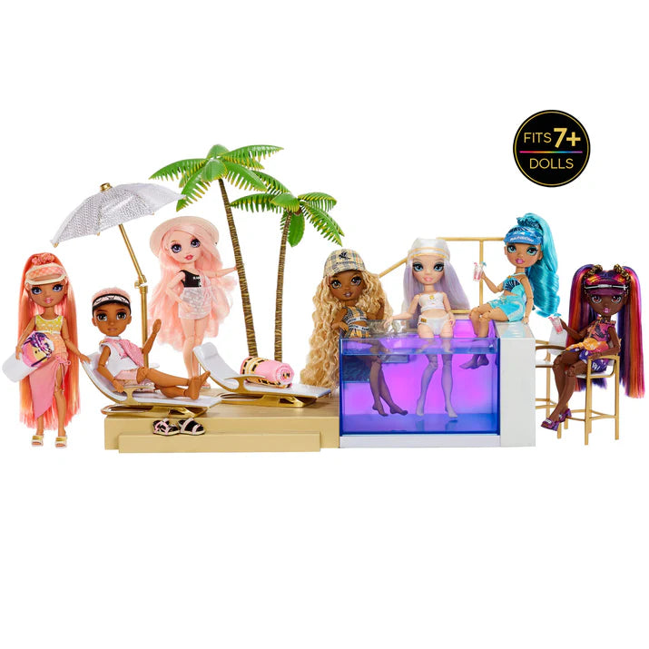 Rainbow High Colour Change Pool And Beach Club Playset