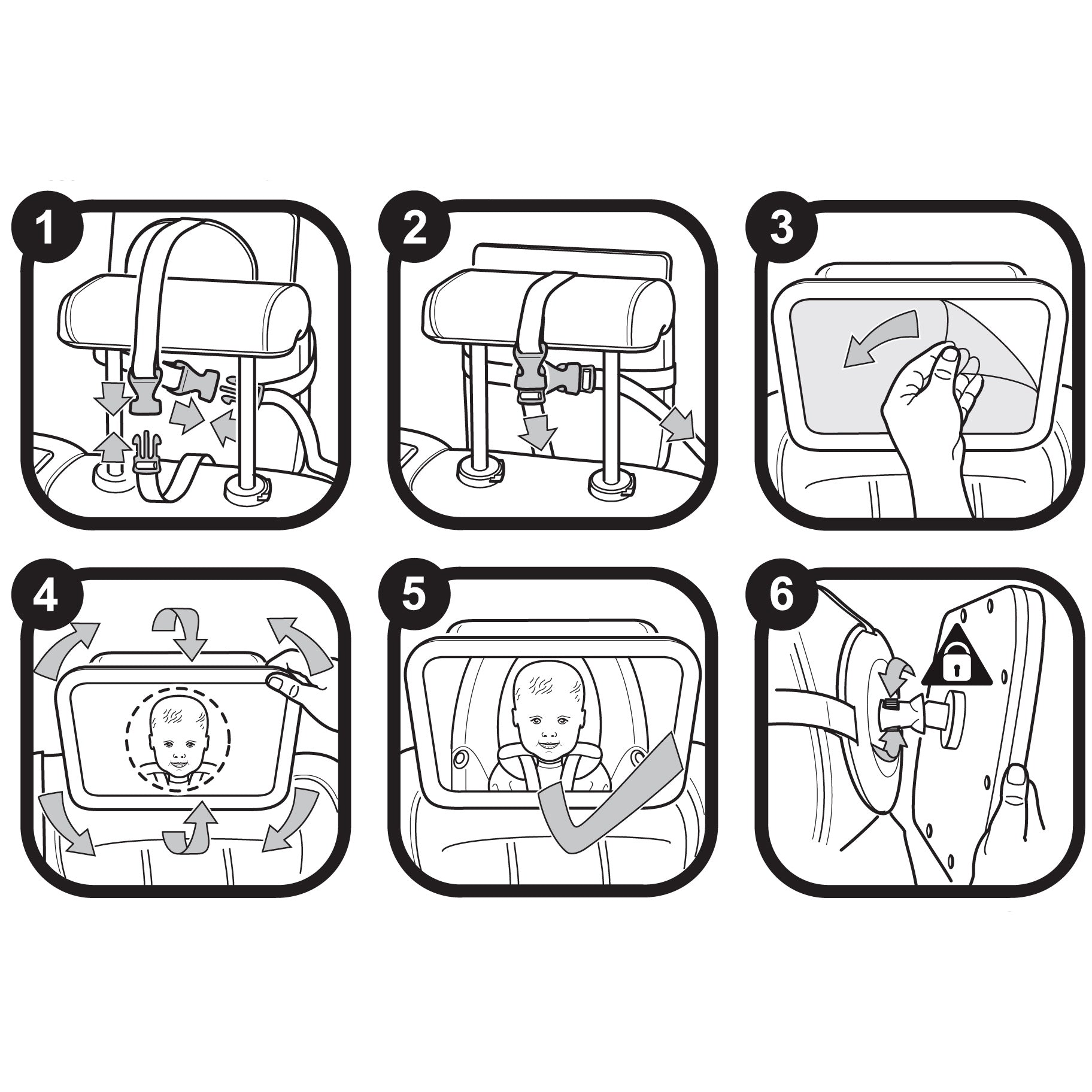 Clippasafe Clear View Baby Mirror