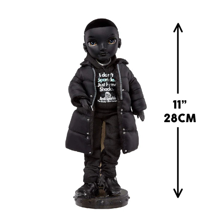 Rainbow High Shadow High Rexx Mcqueen- Black Color Fashion Doll