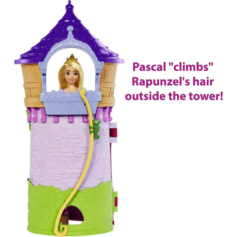 Disney Princess Rapunzel's Tower Playset With Doll, Tower Dollhouse And 15 Accessories
