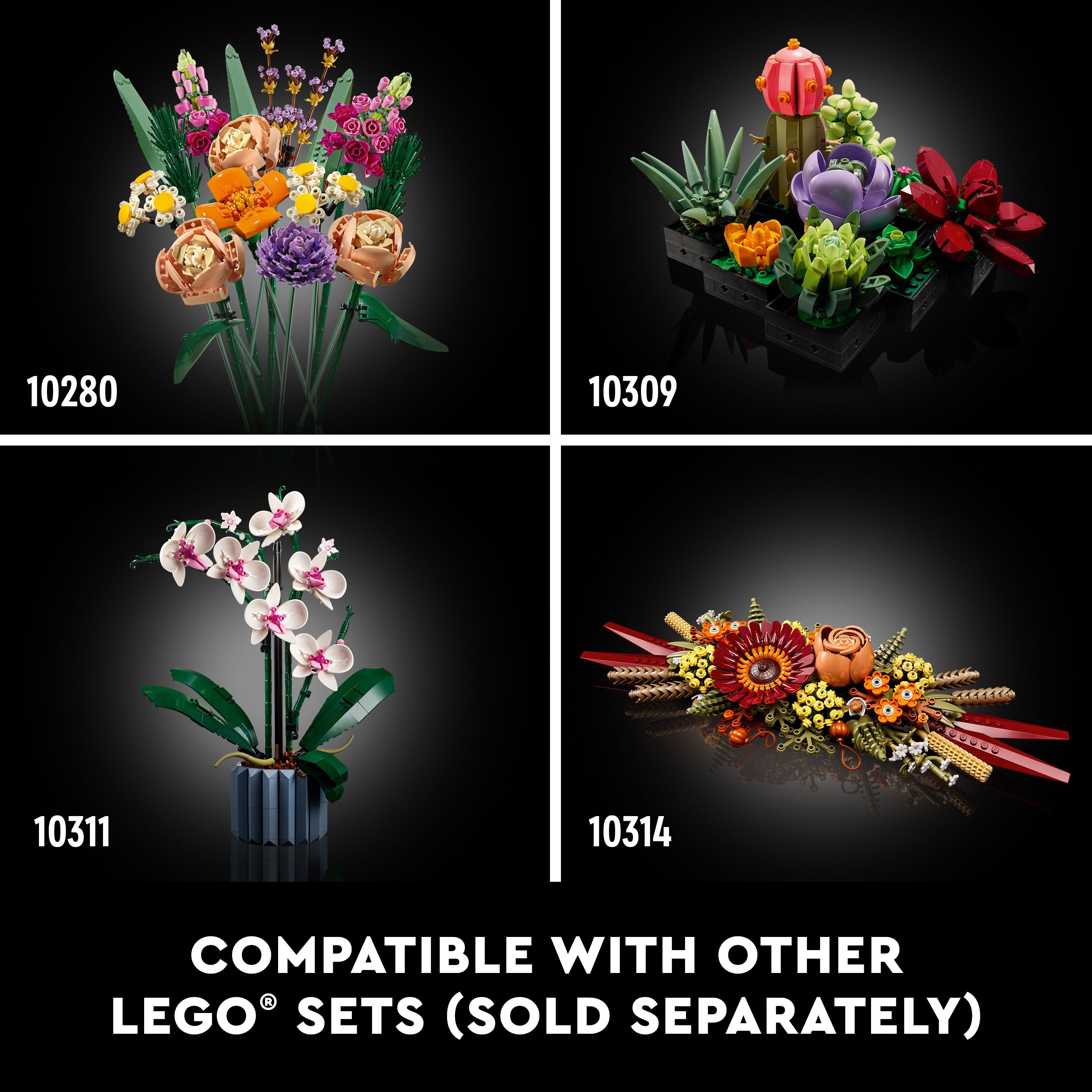 Lego® Botanical Wildflower Bouquet 10313 Building Set (939 Pieces)