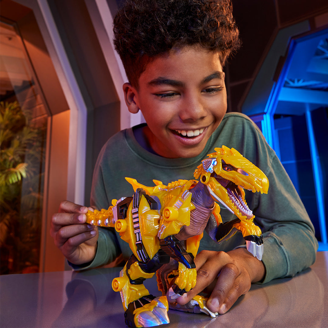 Armosaurs Armor-Up Dinosaur- Yellow Raptor - Blaze