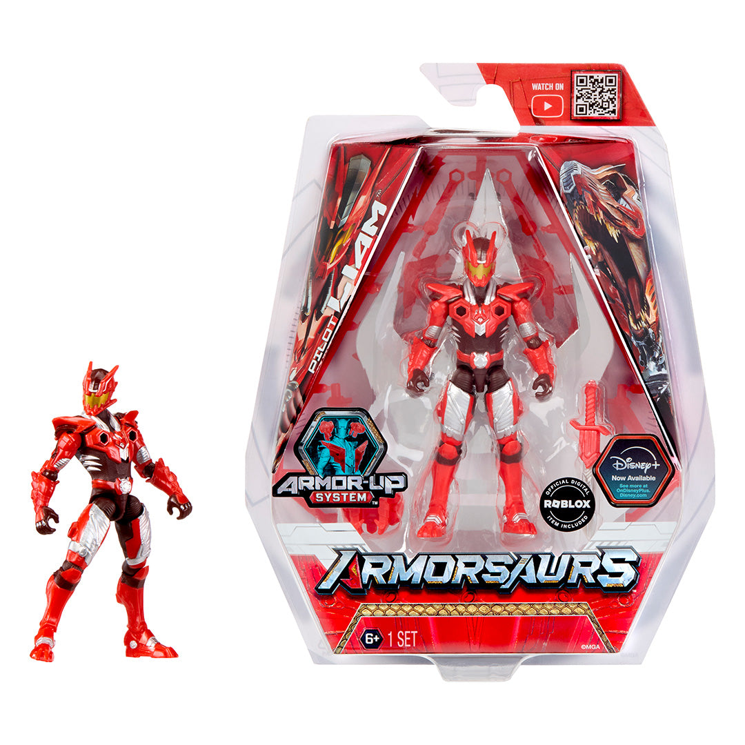 Armorsaurs Action Figure T-Rex Pilot Liam