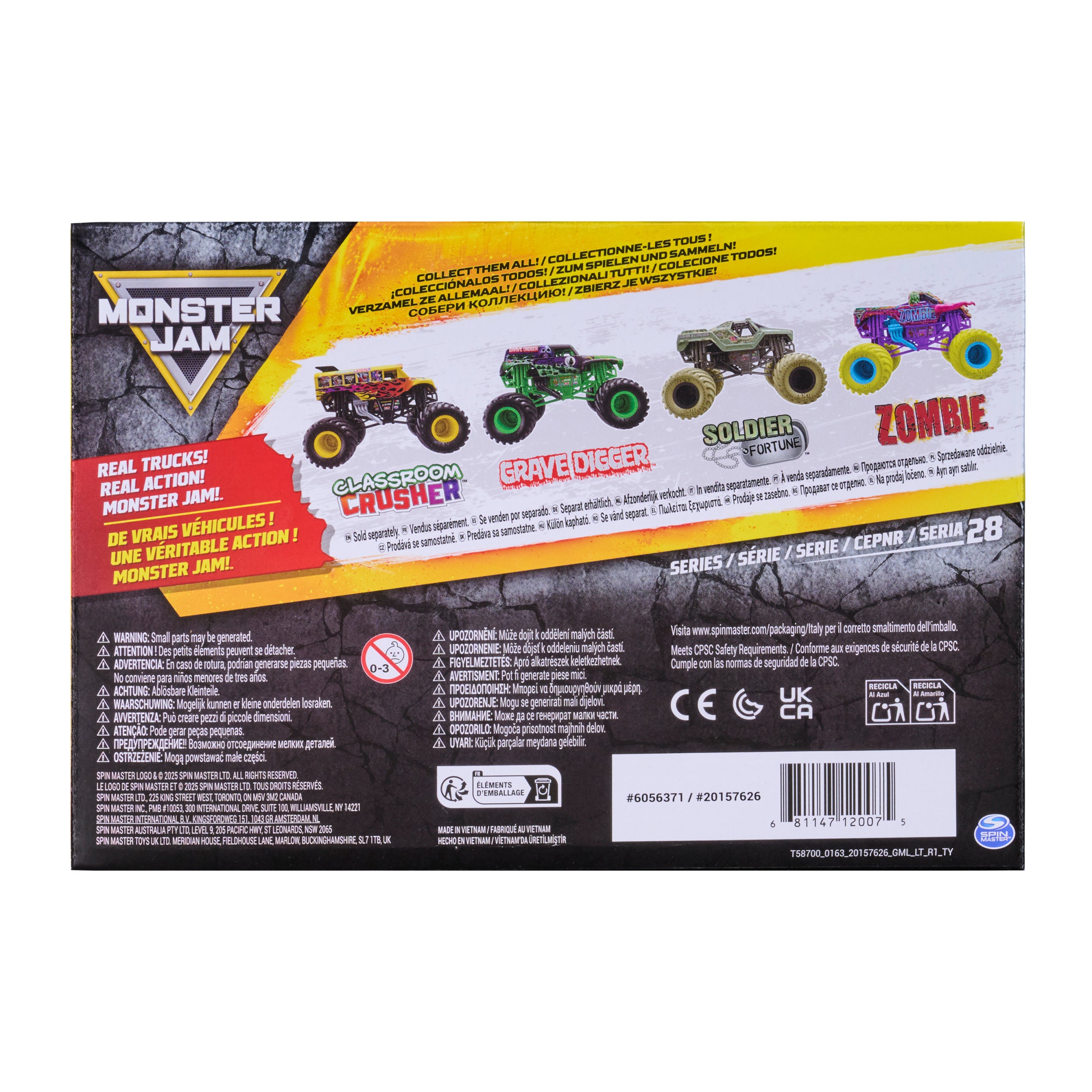 Monster Jam Official Grave Digger Monster Truck Collector Die-Cast Vehicle 1:24 Scale