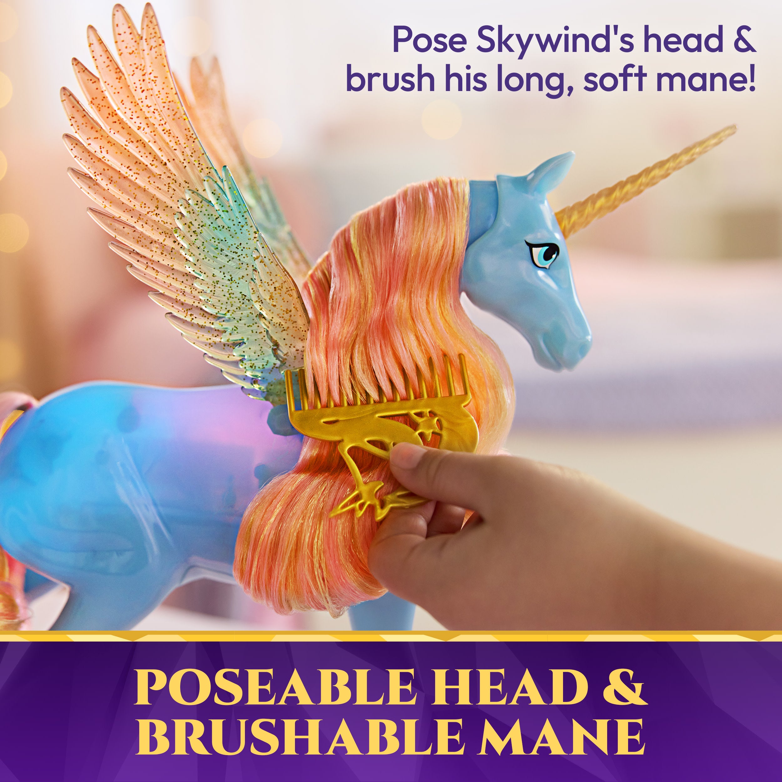 Unicorn Academy Glow Magic Skywind Interactive Unicorn Toy