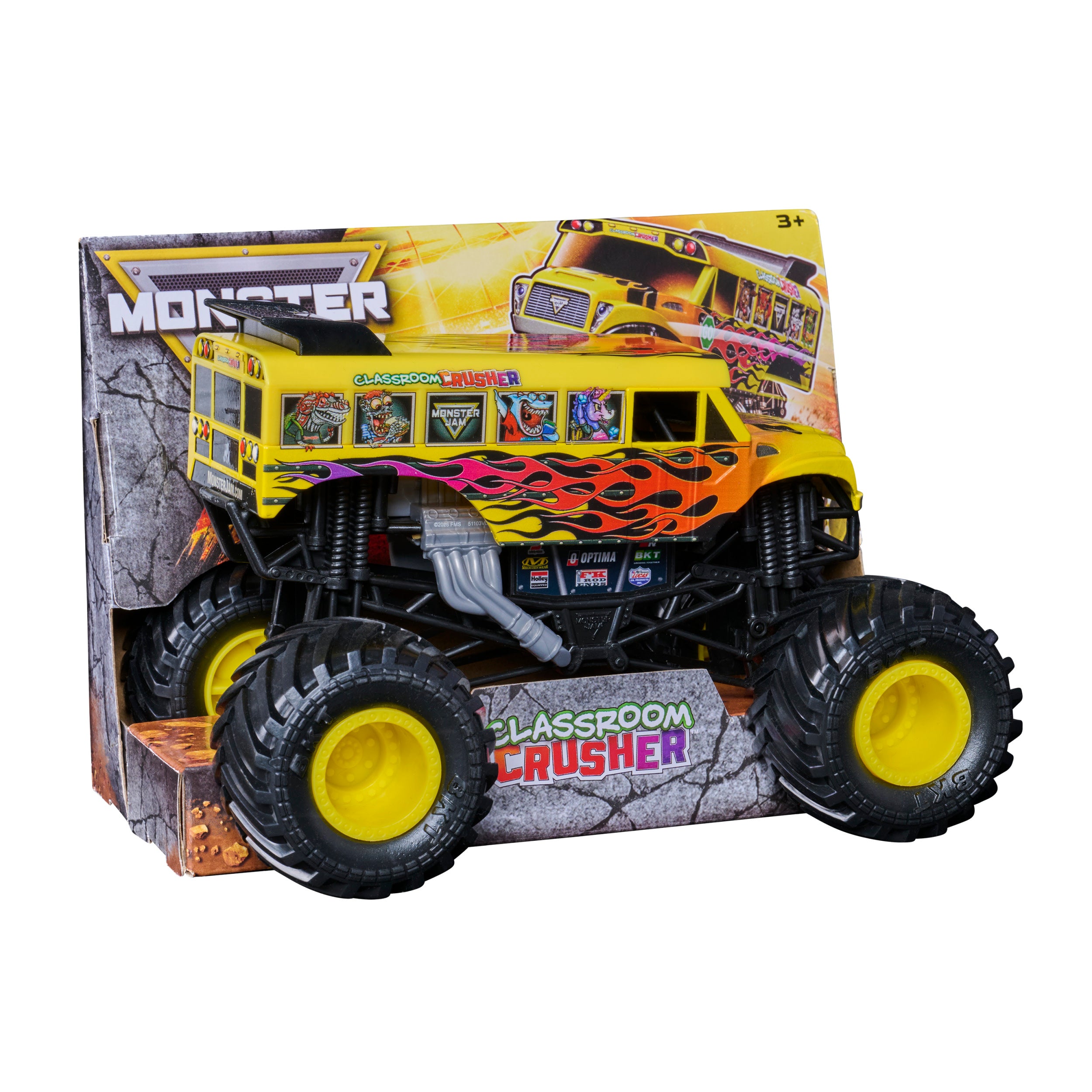 Monster Jam Official Classroom Crusher Monster Truck Collector Die-Cast Vehicle 1:24 Scale