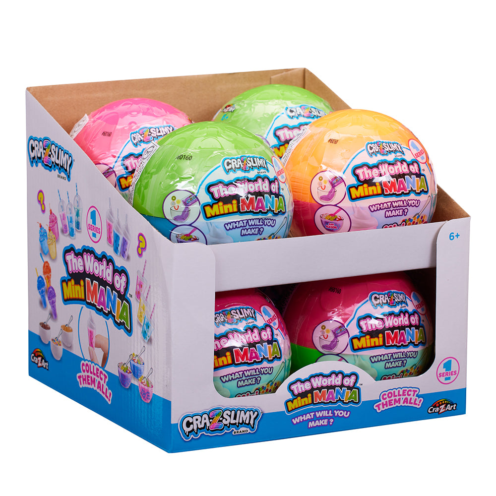 Cra-Z-Slimy World Of Mini Mania Surprise Ball Collectables Assortment