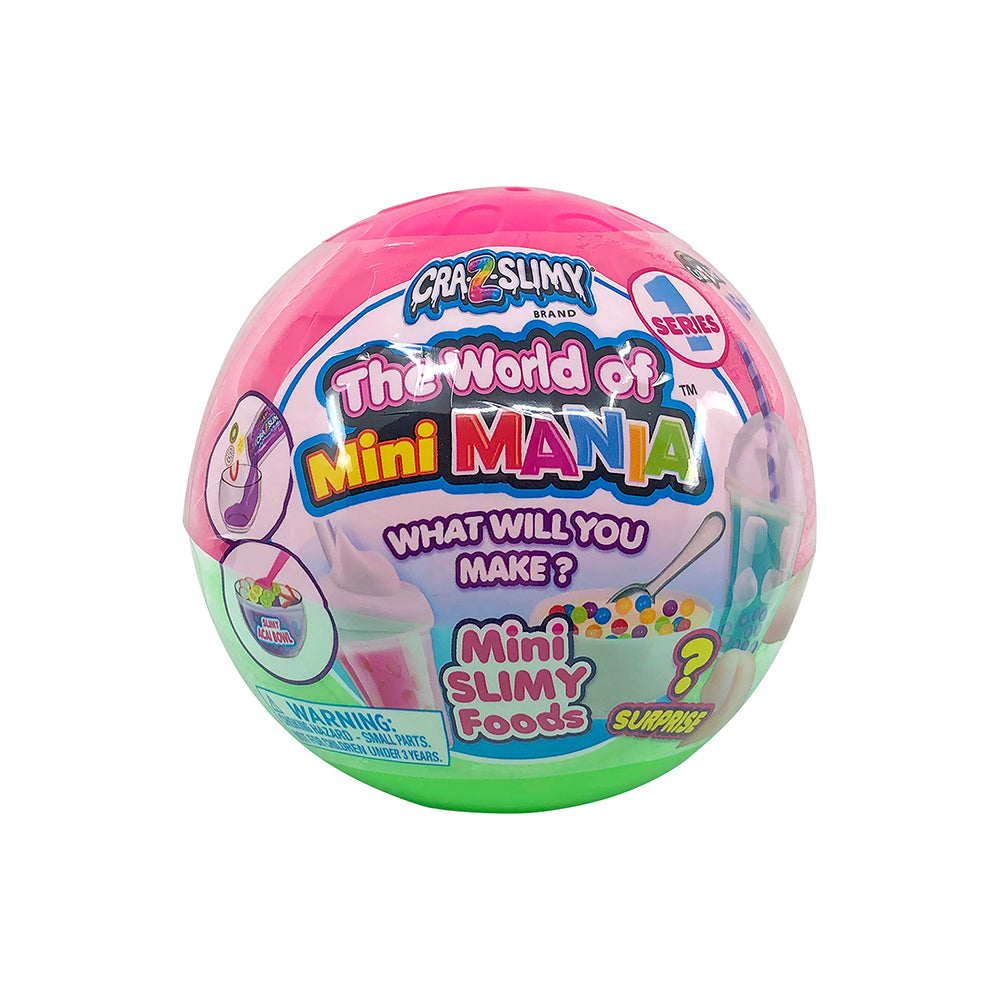 Cra-Z-Slimy World Of Mini Mania Surprise Ball Collectables Assortment