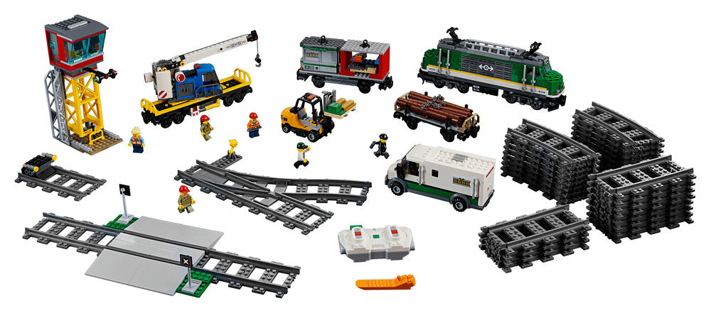 Lego 60198 City Cargo Train Set Remote Control Battery Powered