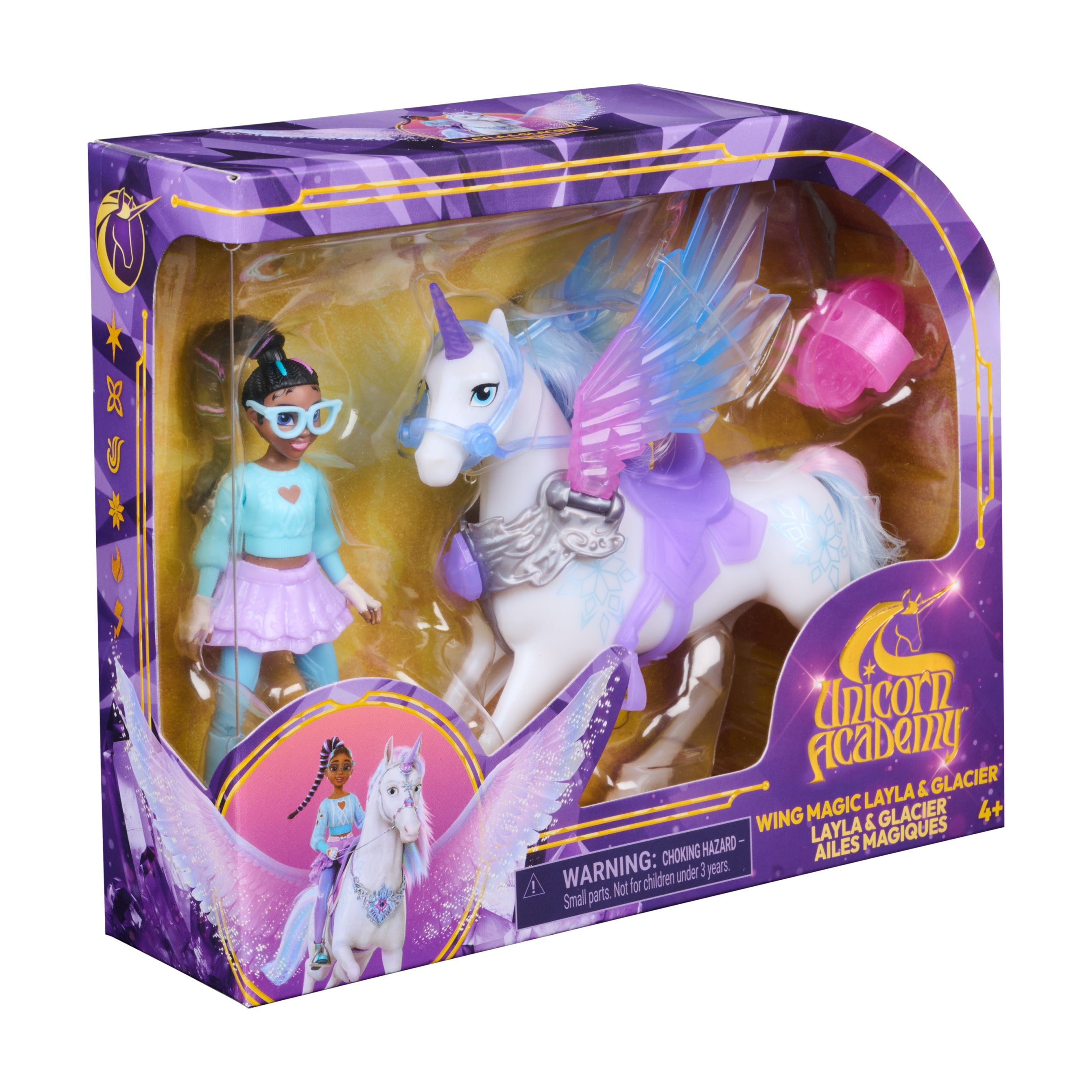 Unicorn Academy Wing Magic Doll Layla & Glacier Set