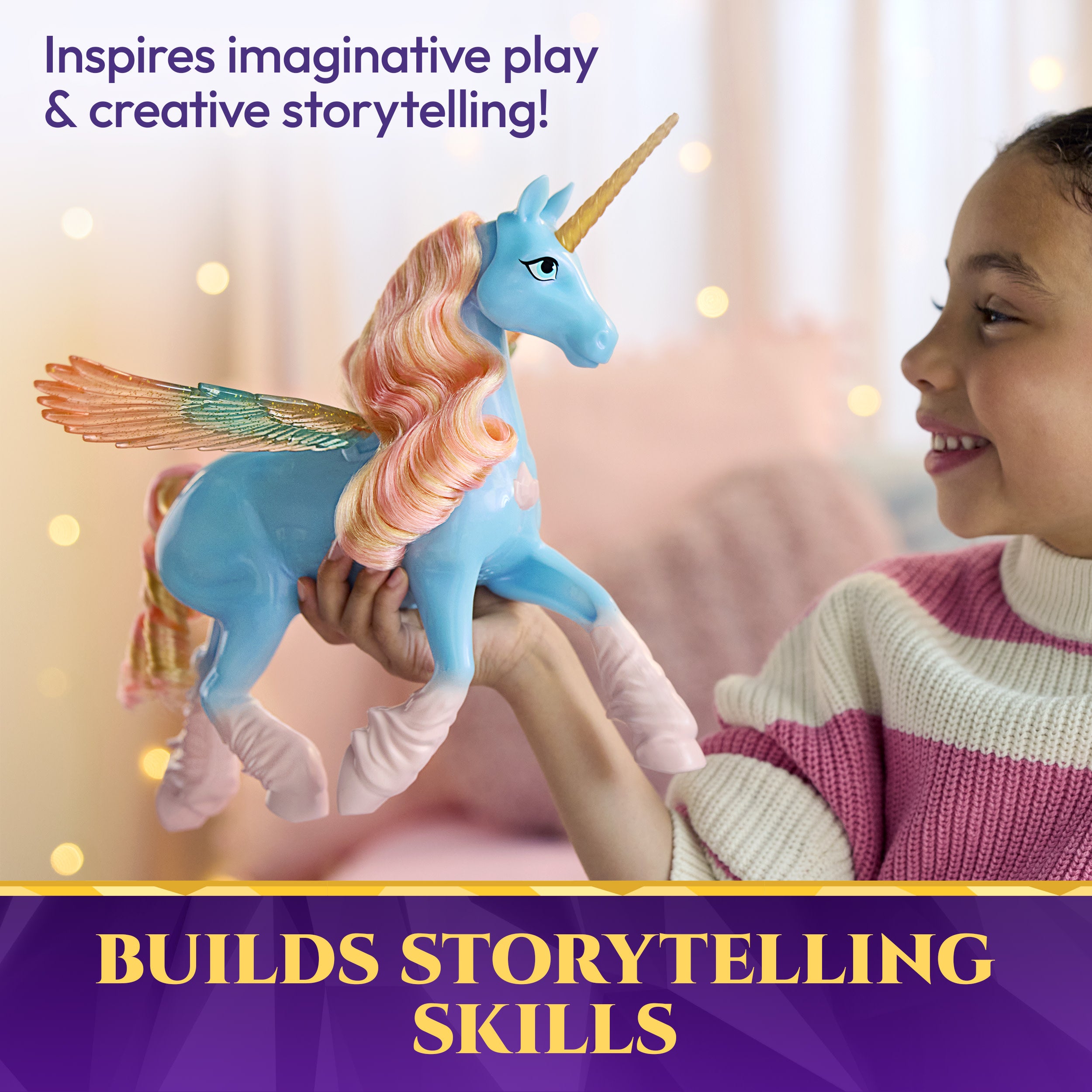 Unicorn Academy Glow Magic Skywind Interactive Unicorn Toy