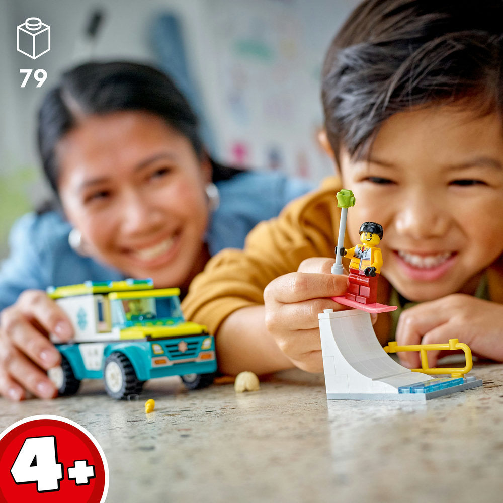 Lego City Ambulance And Snowboarder 60403