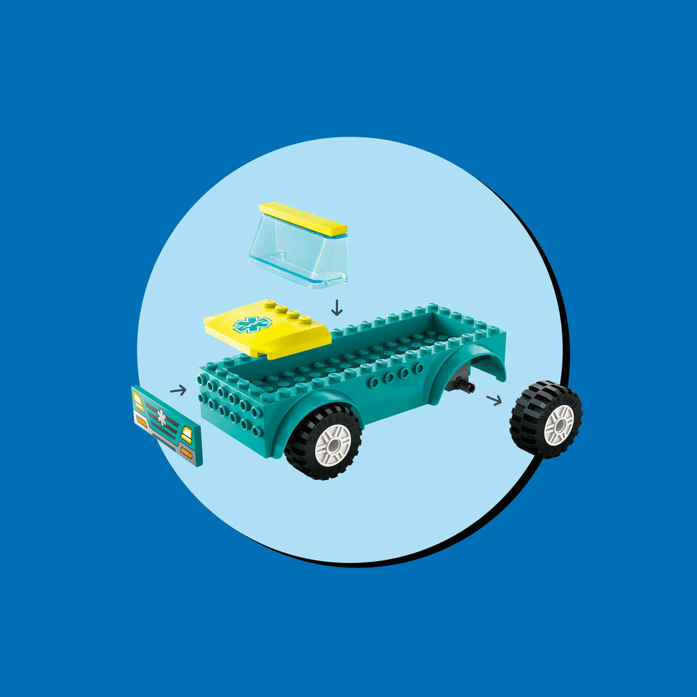 Lego City Ambulance And Snowboarder 60403