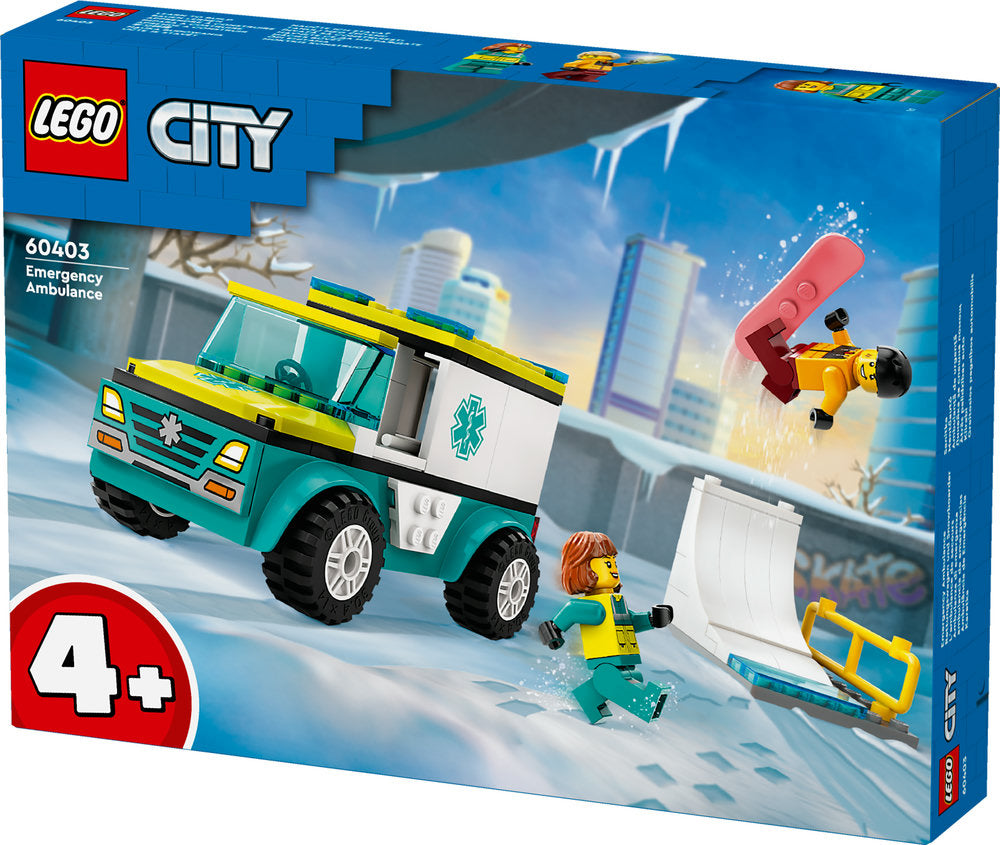 Lego City Ambulance And Snowboarder 60403