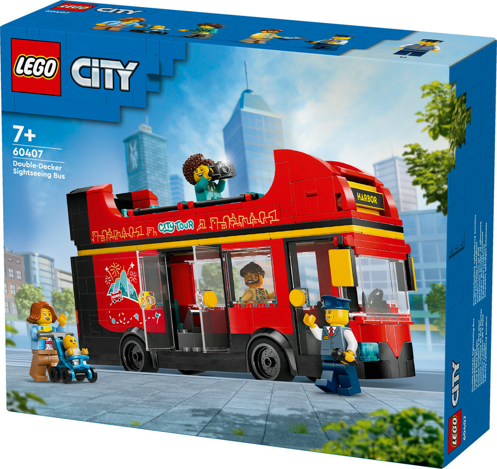 Lego® City Red Double-Decker Sightseeing Bus Toy 60407