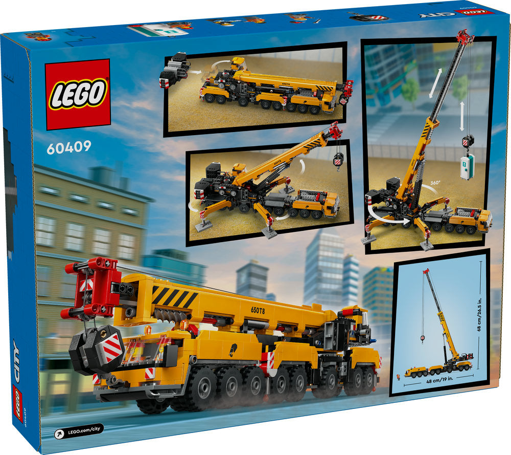 Lego® City Yellow Mobile Construction Crane Toy Set 60409
