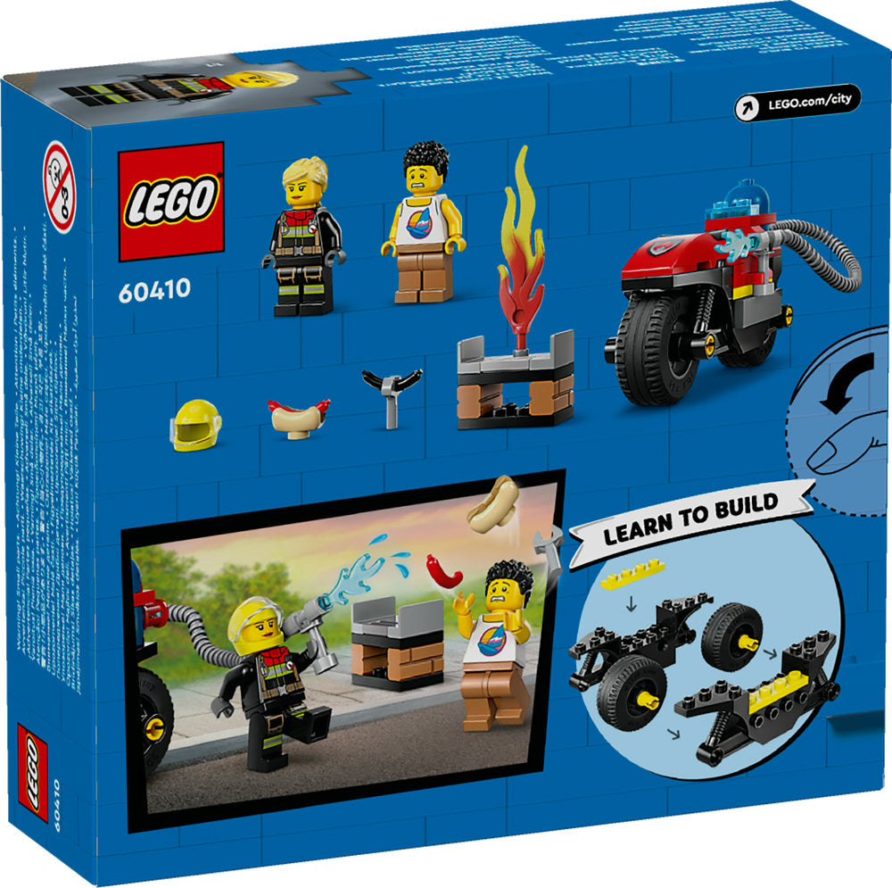 Lego® City Fire Rescue Motorcycle Building Set 60410