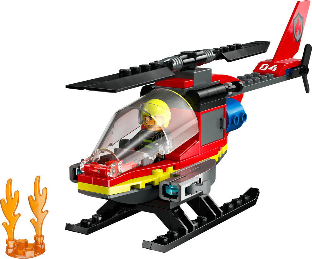 Lego® City Fire Rescue Helicopter Building Set 60411