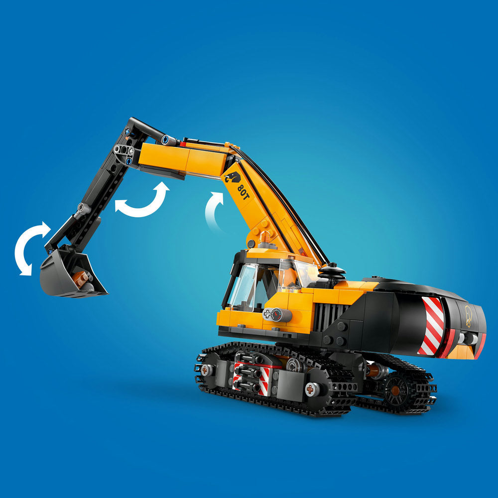 Lego® City Yellow Construction Excavator Toy Digger 60420