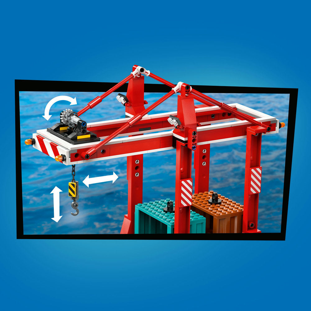 Lego® City Seaside Harbour With Cargo Ship Toy 60422