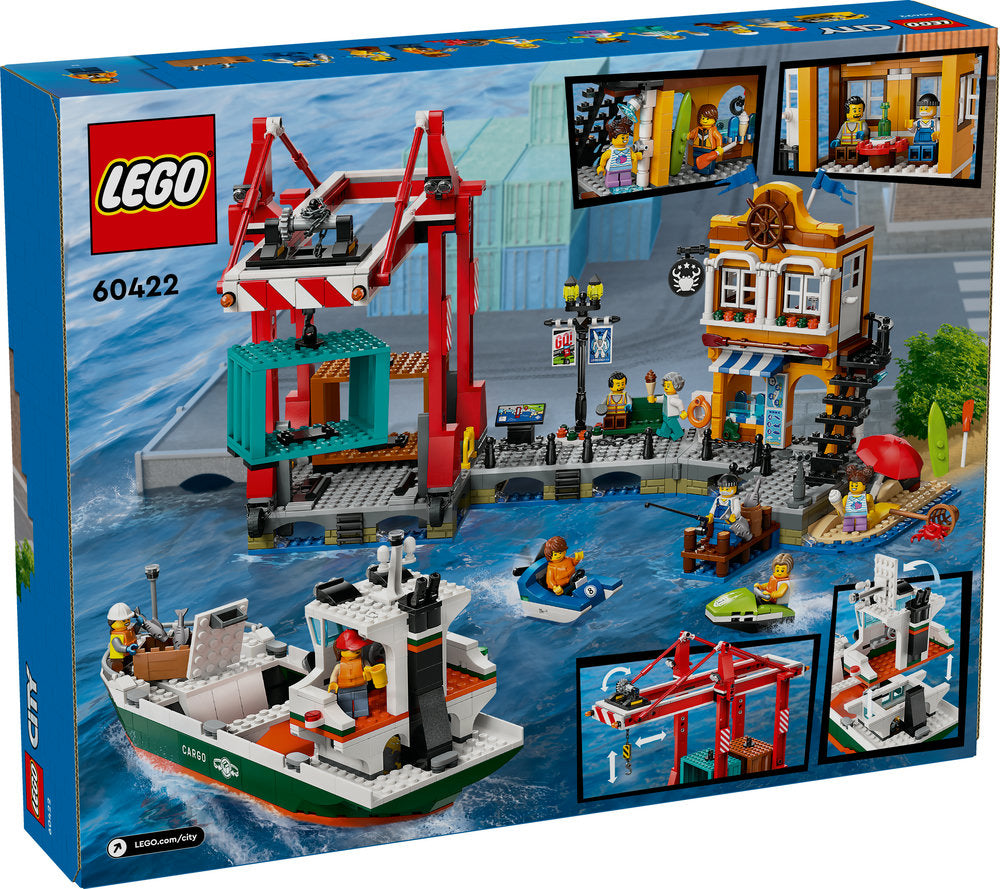 Lego® City Seaside Harbour With Cargo Ship Toy 60422