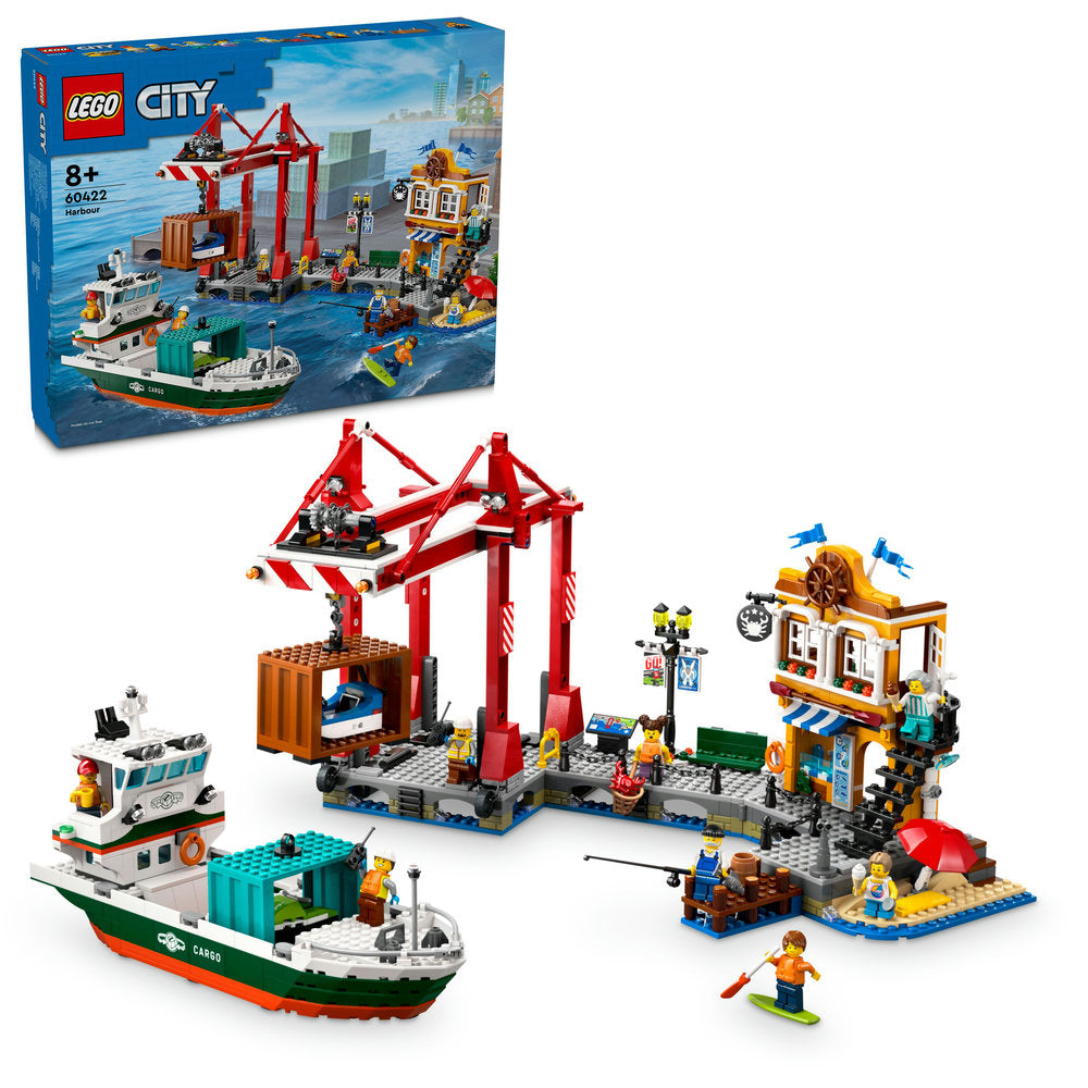 Lego® City Seaside Harbour With Cargo Ship Toy 60422
