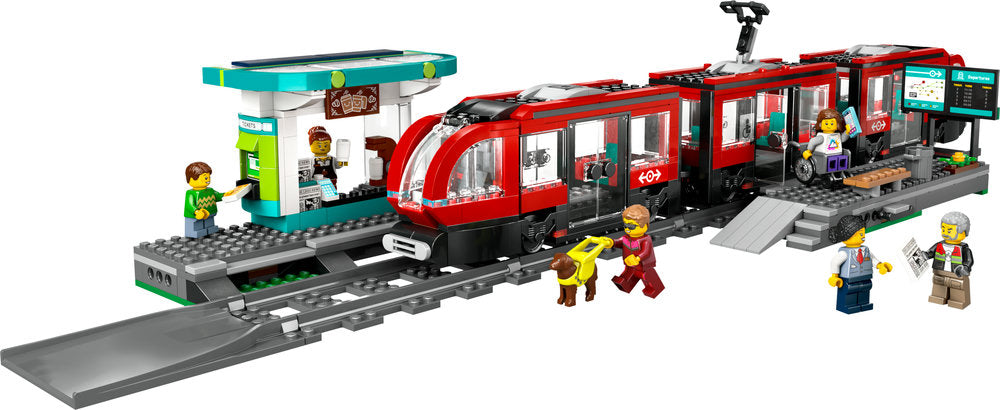 Lego® City Downtown Tram And Station Toy Set 60423