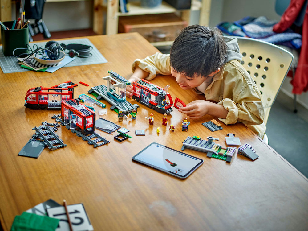 Lego® City Downtown Tram And Station Toy Set 60423