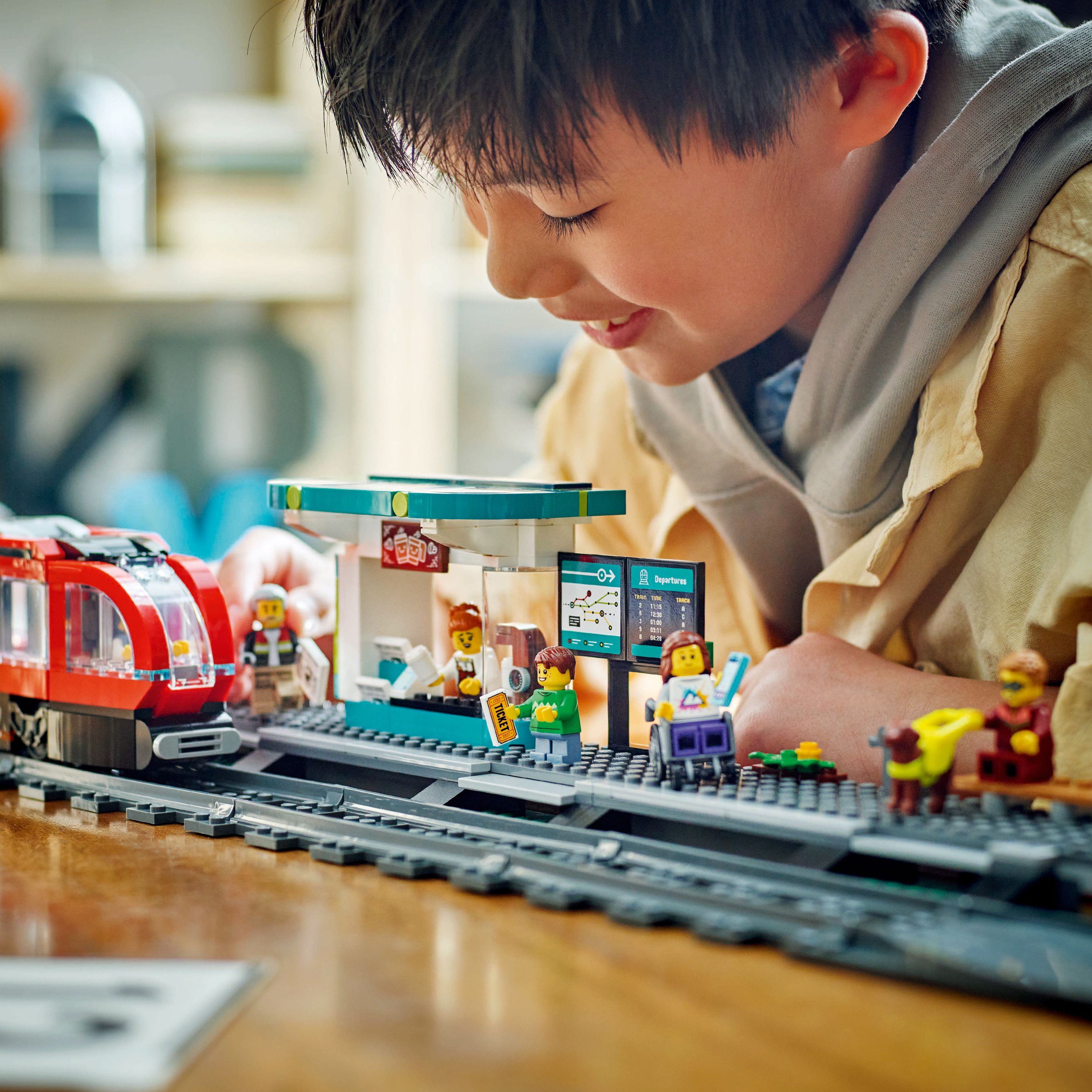 Lego® City Downtown Tram And Station Toy Set 60423