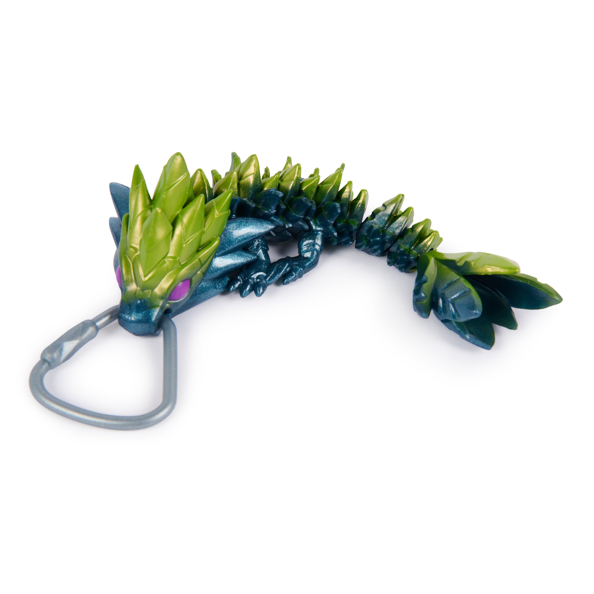Crystalynx 15.2 Cm Articulated Dragon With Carabiner Clip Blind Box Collectible 3D Printed Dragon Bag Charms (Styles May Vary) Fidget Toys And Fashion Accessories