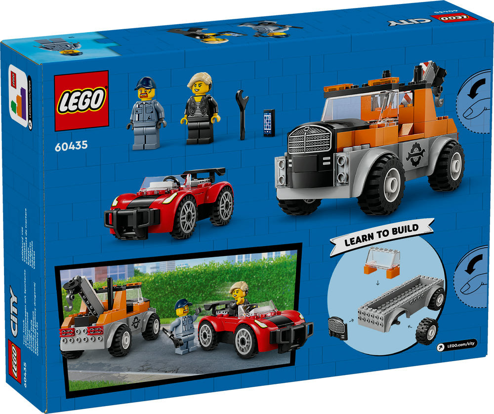 Lego® City Tow Truck And Sports Car Repair Toy Playset 60435