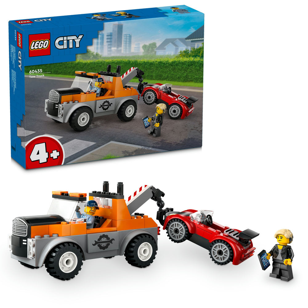 Lego® City Tow Truck And Sports Car Repair Toy Playset 60435